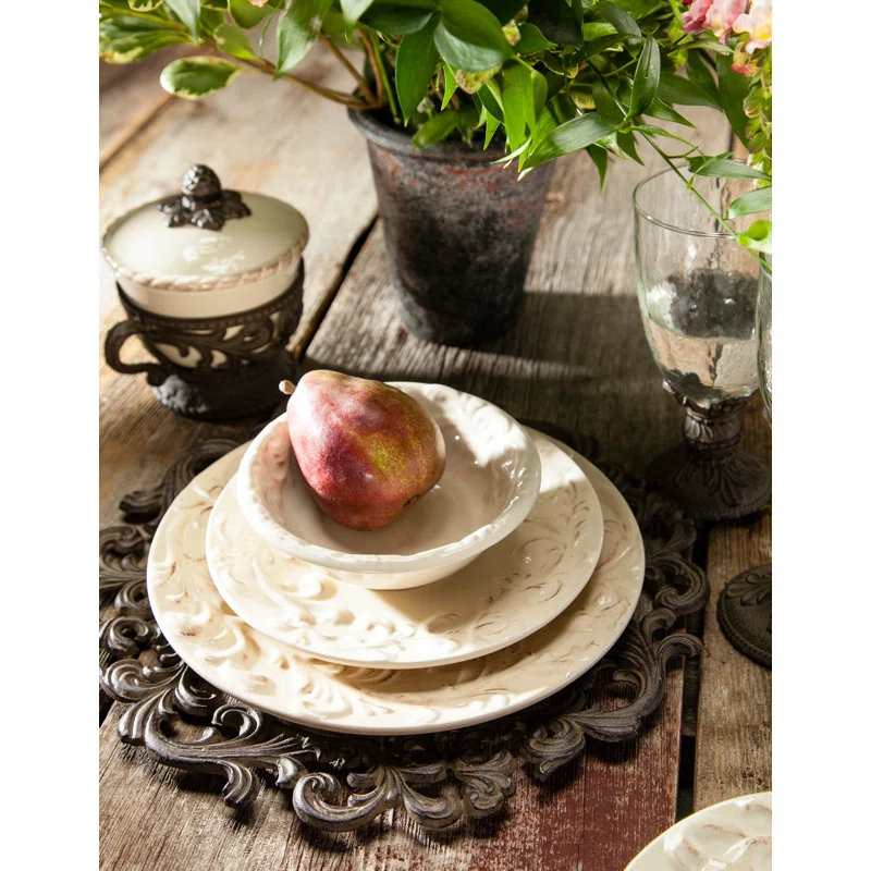 Ophelia & Co. Bromsgrove 11'' Ceramic Salad/Dessert Plate (Set of 4)