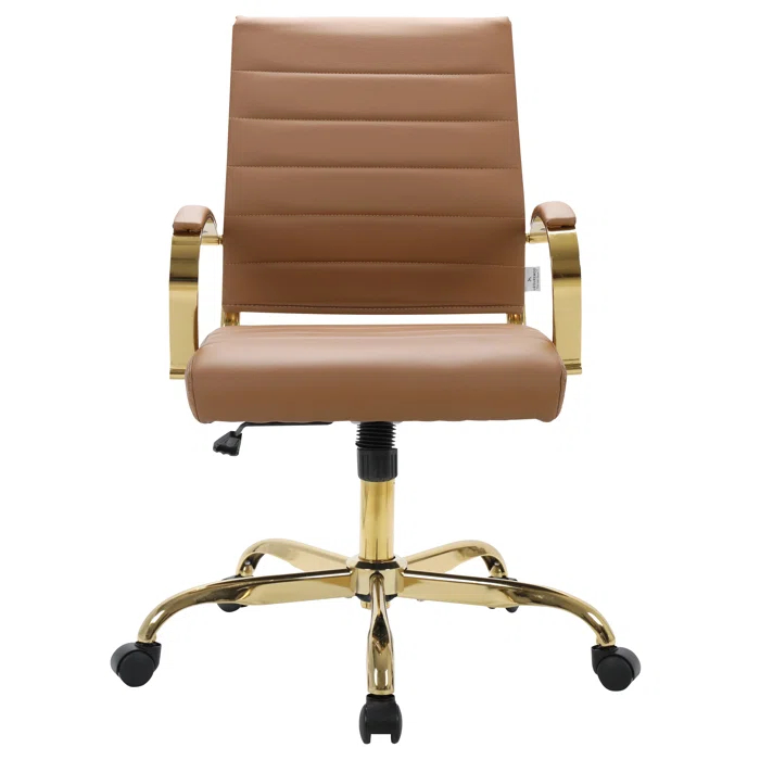Everly Quinn Naudain Leather Office Conference Chair Modern Executive Meeting Room Chairs