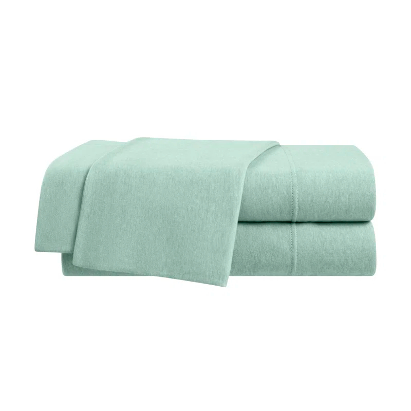 Vellux Vellux Solid Jersey Knit Sheets - Cotton Blend, Deep Pocket, Ultra Soft