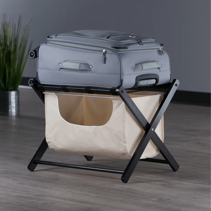 Folding Wood Luggage Rack