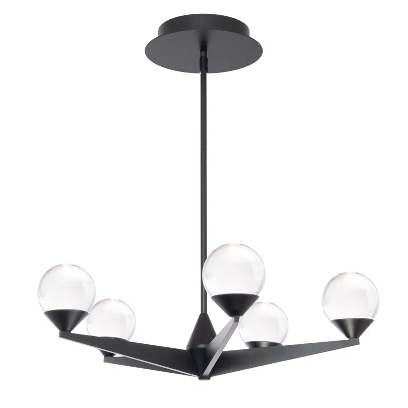 Modern Forms Double Bubble 5 - Light Dimmable LED Globe Chandelier