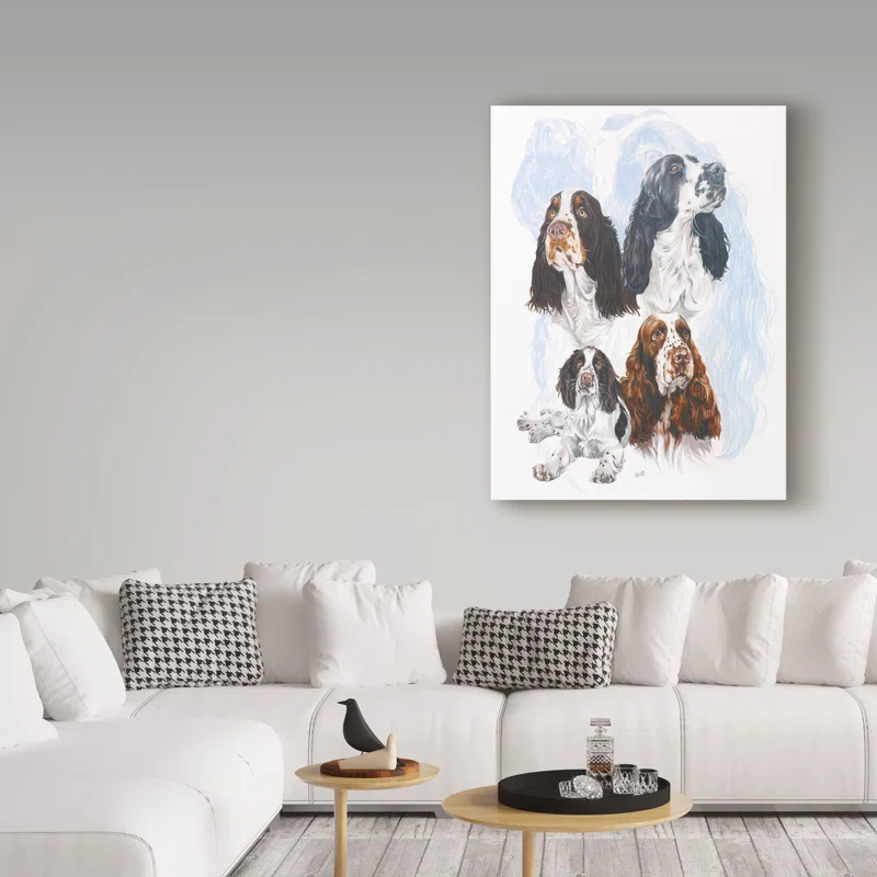 Trademark Fine Art Barbara Keith " Springer Spaniel " by Barbara Keith