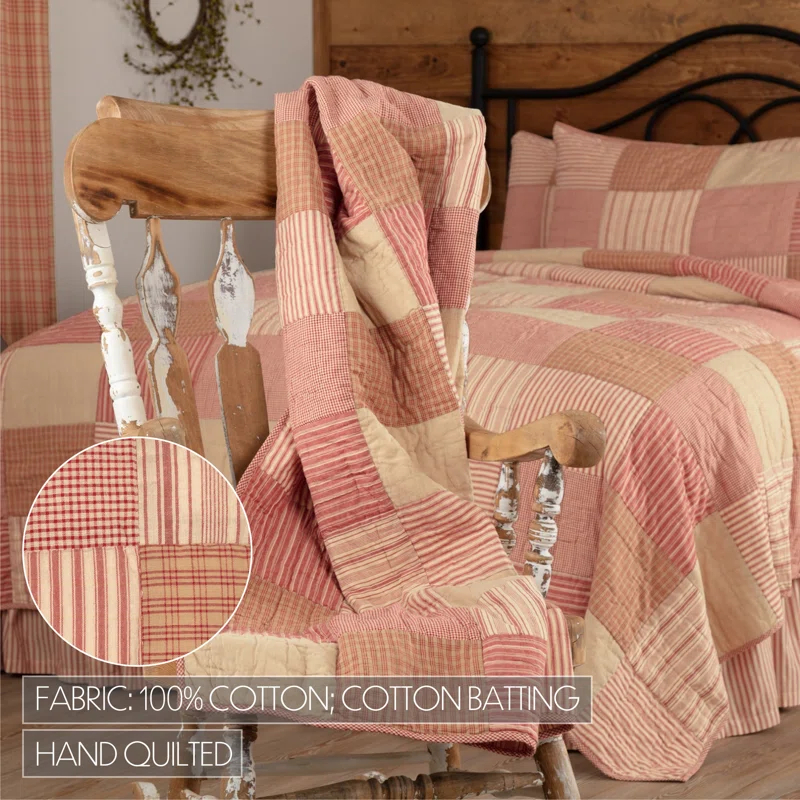 VHC Brands Sawyer Mill Handmade Throw Blanket