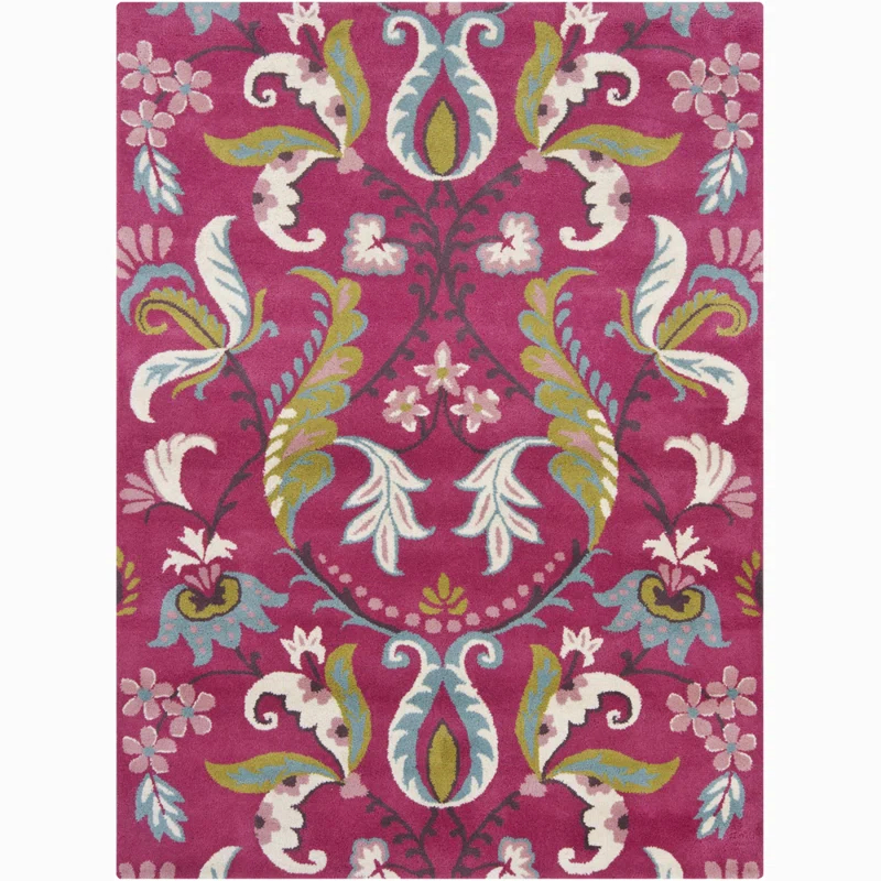 Bajrang Wool Floral Rug