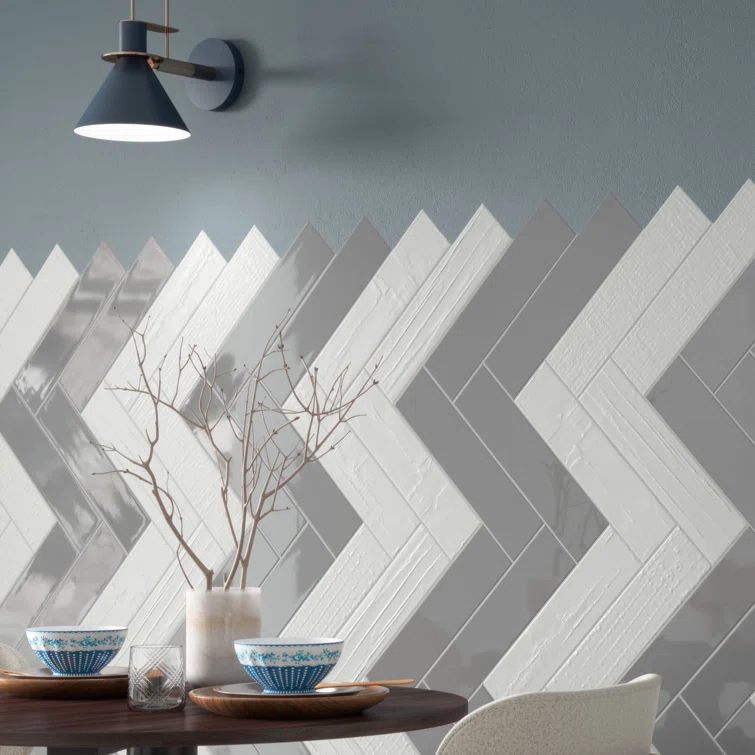 Andova Perfecto-Marvelli 4-in. x 16-in. Subway Textured Glossy Ceramic Wall Tile