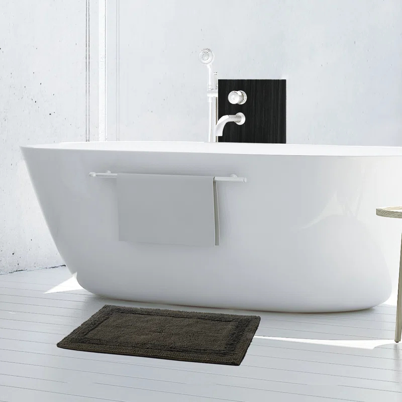 French Connection French Connection Hearn Rectangle Cotton Blend Bath Rug