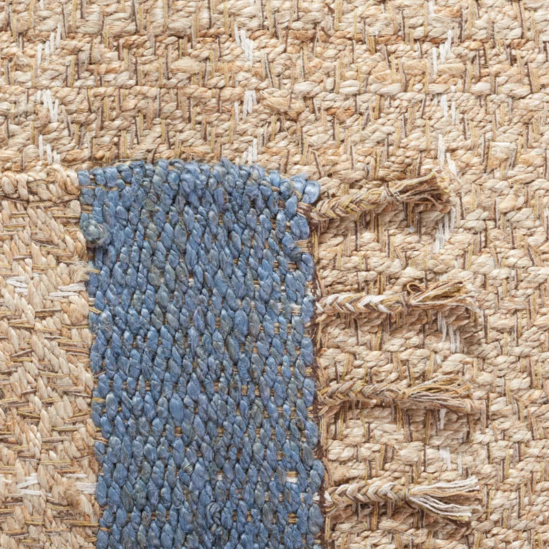 Sand & Stable™ Kevin Hand-Woven Cotton/Jute Gray/Beige Area Rug