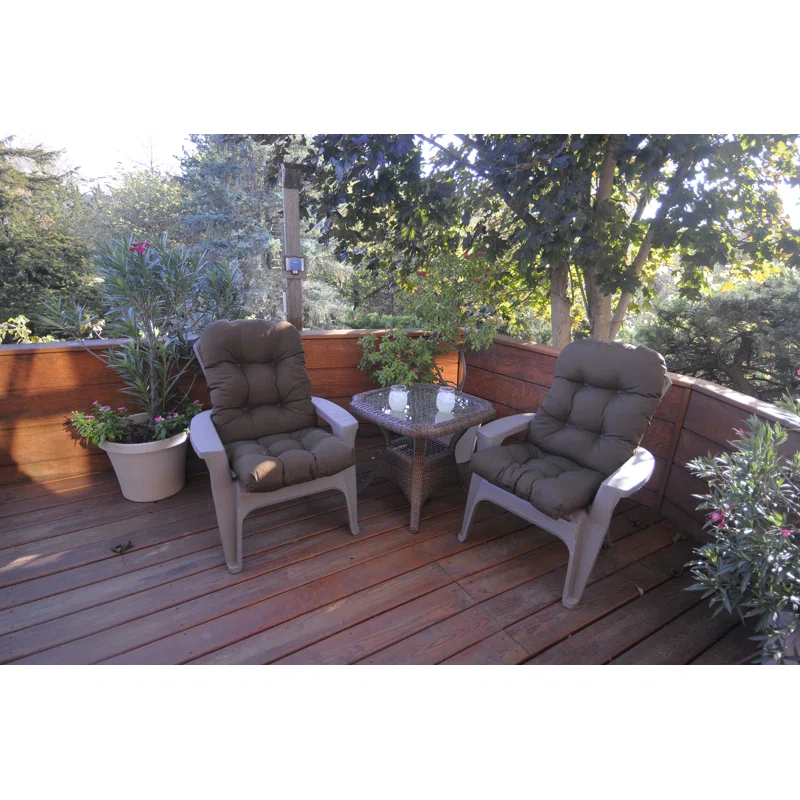 Outdoor 3'' Adirondack Chair Seat / Back Cushion