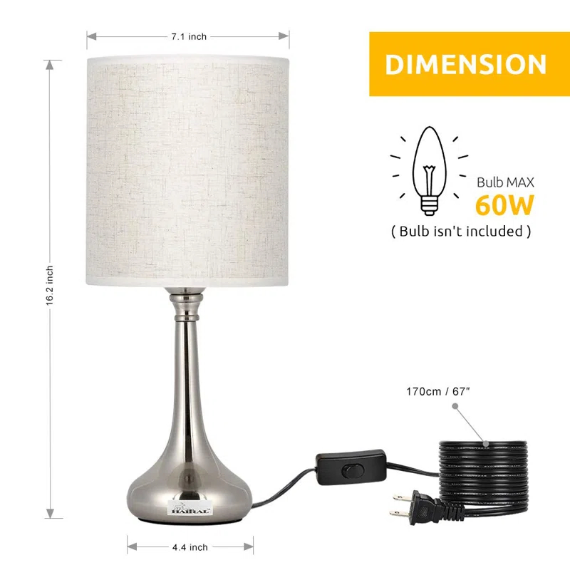 Haitral Metal Table Lamp