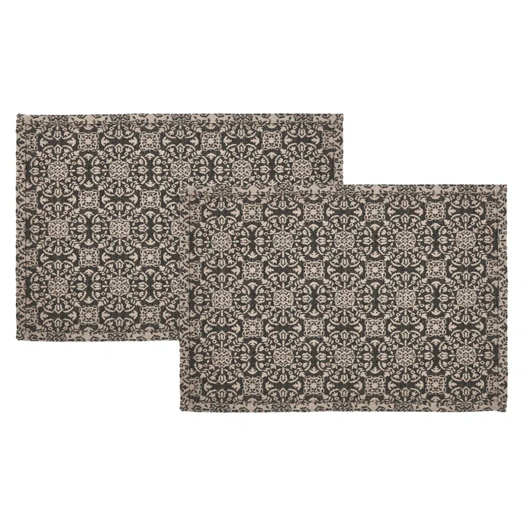 VHC Brands Custom House Geometric Rectangle Placemat (Set of 2)