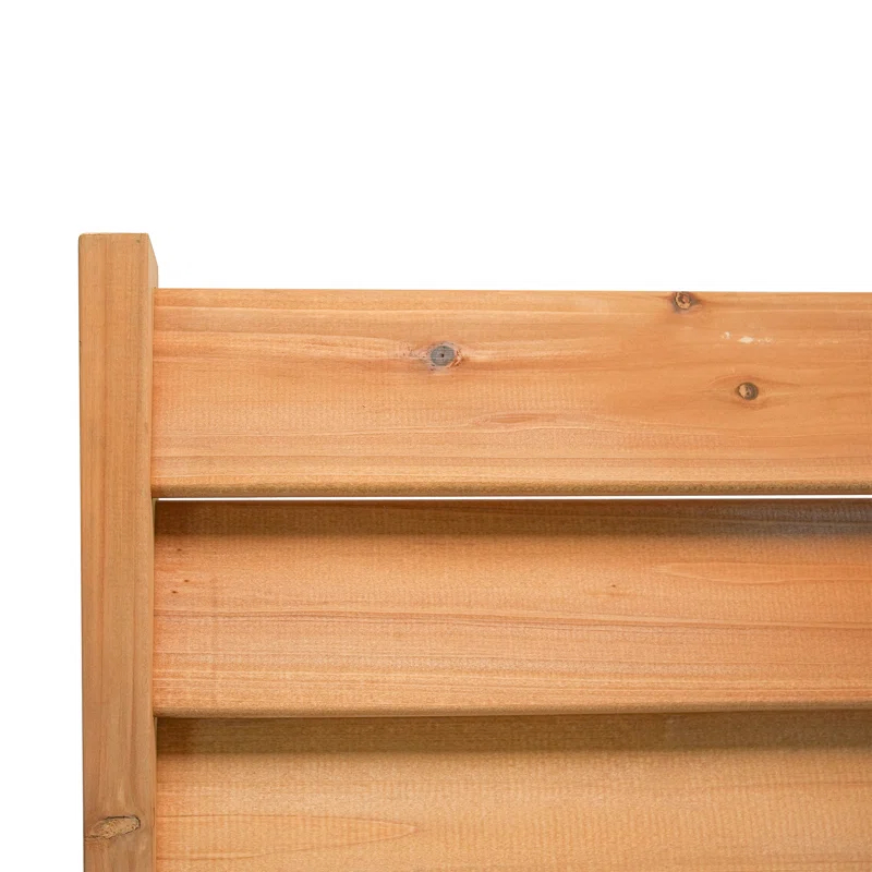 Enclo 6.1ft H x 3.1ft W (1 Panel) Freestanding or Surface Mounted Enclo Sierra Privacy Screen, Wood Fence Screen, Outdoor or Indoor Decorative Privacy Panel, Great for Balcony, Patio, Deck, EC18031