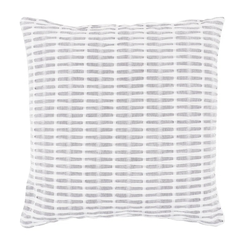 KAF Home Pleated Please Striped Cotton Pillow Cover (Set of 2)
