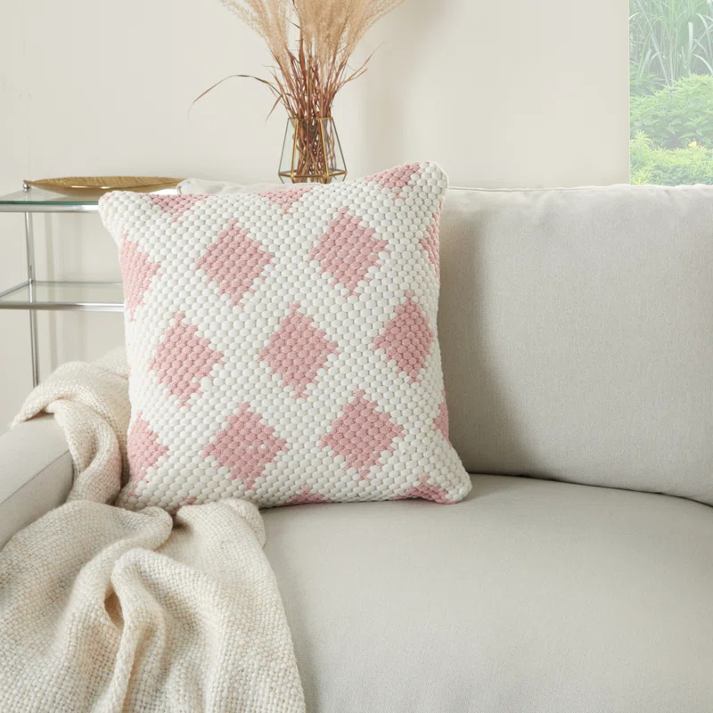 Mina Victory Geometric Cotton Throw Pillow