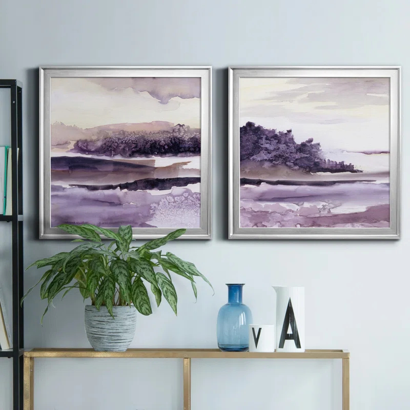 " Plum Grove I " 2 - Pieces Painting Print