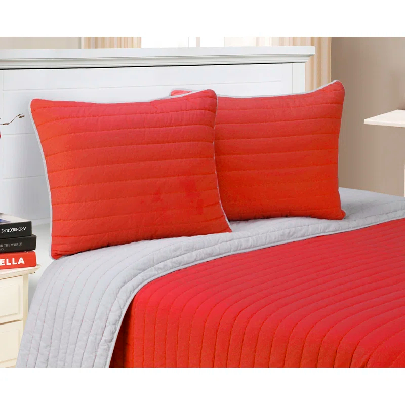 Superior Brandon Standard Cotton Traditional Reversible Quilt Set