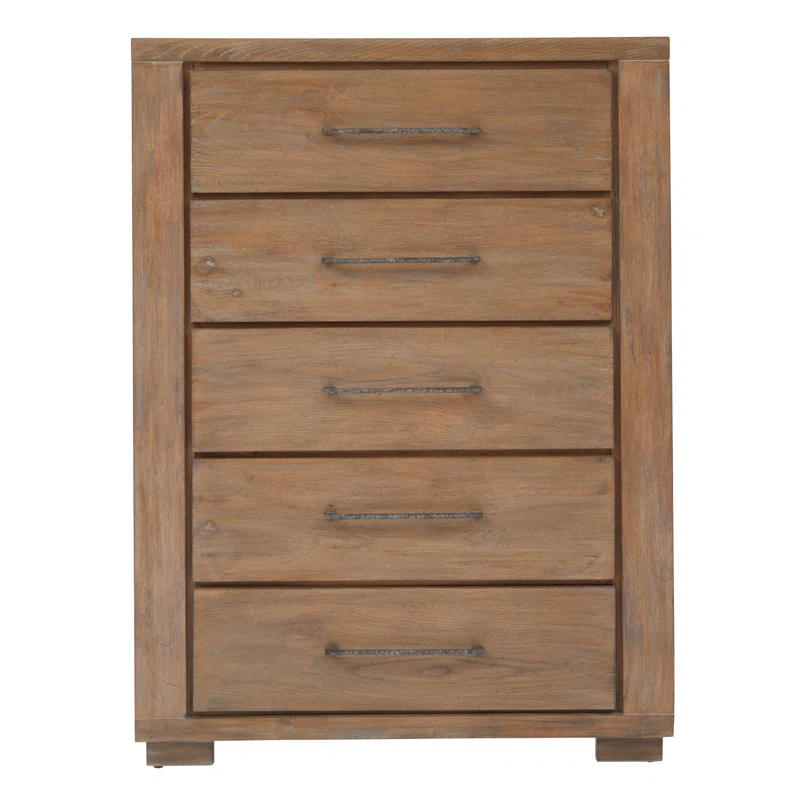 Dick Idol Collection Driftwood Transitional 5-Drawer Vertical Chest