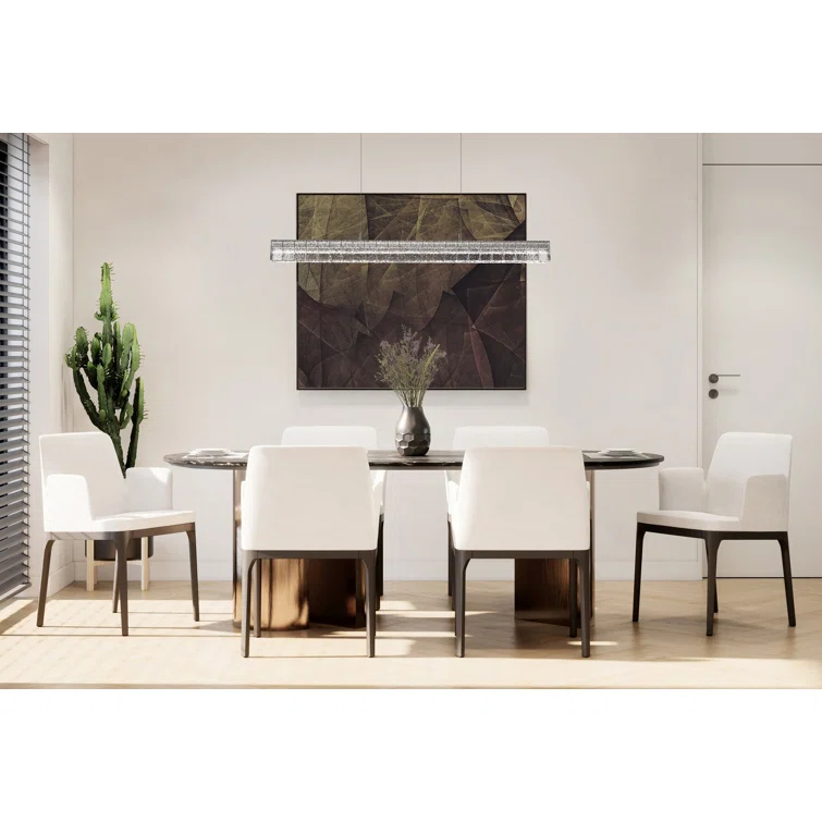 Asscher 24 - Light LED Kitchen Island Pendant