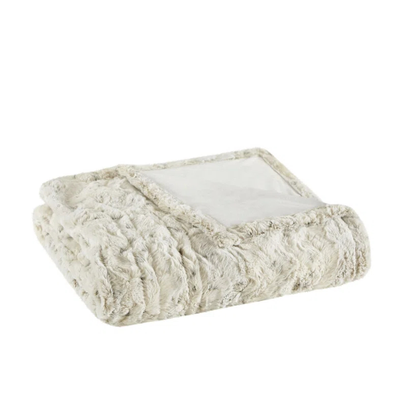 Beautyrest Beautyrest Zuri Oversized Heated Faux Fur Throw