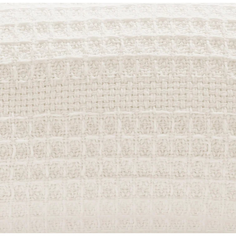 Kenneth Cole Kenneth Cole Waffle Grid Solid Cotton Blanket