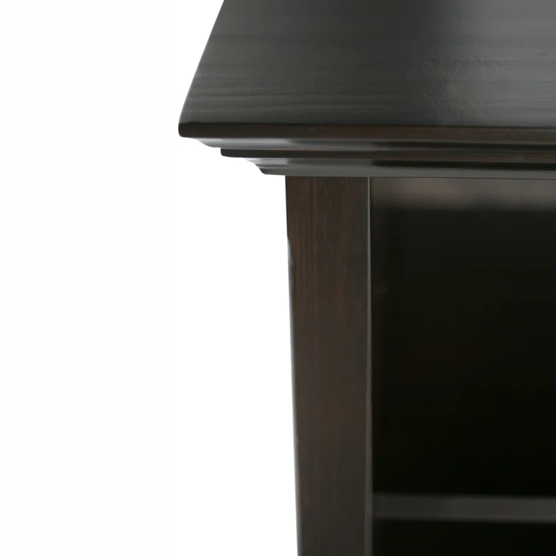 Simpli Home Amherst 44"W Solid Wood Multi Cube Bookcase with 8 Different Sized Storage Cubbies