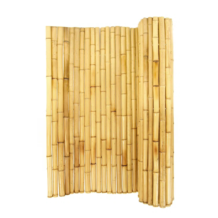 Backyard X-Scapes Natural Bamboo Fencing Decorative No Dig Fence Panels 3/4" D