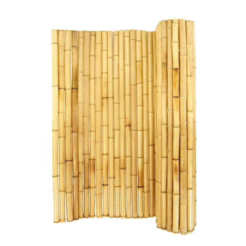 Natural Bamboo Fencing Decorative No Dig Fence Panels 3/4" D