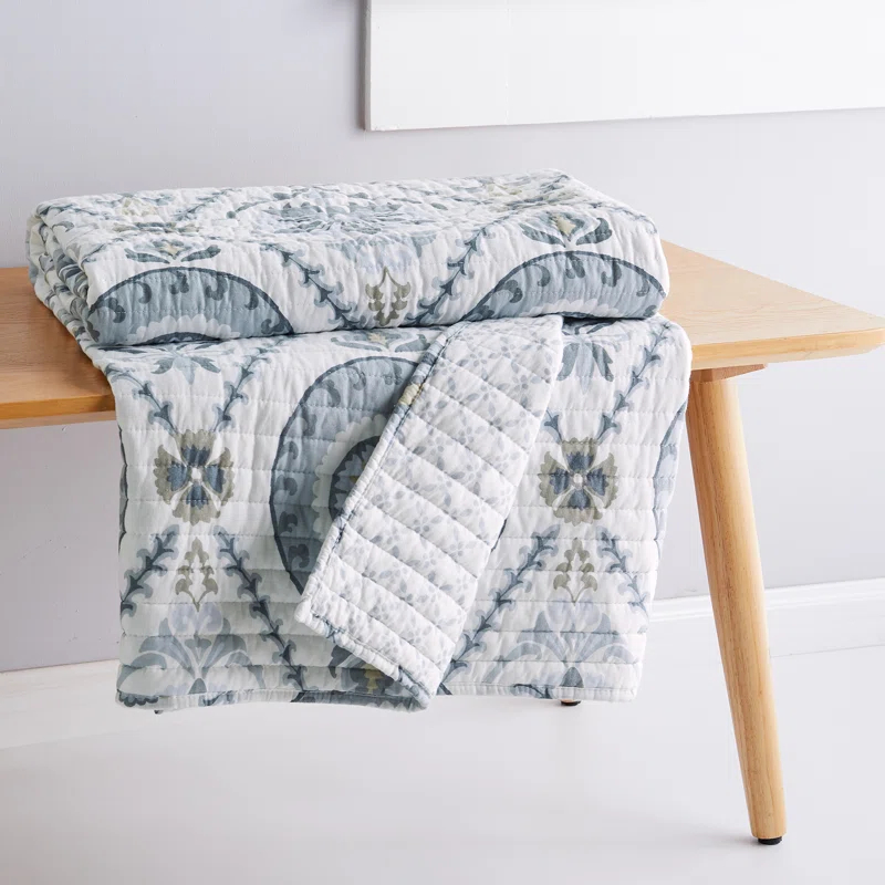Levtex home Maeve Neutral Quilted Throw