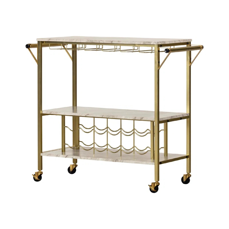 Maliza Metal Bar Cart