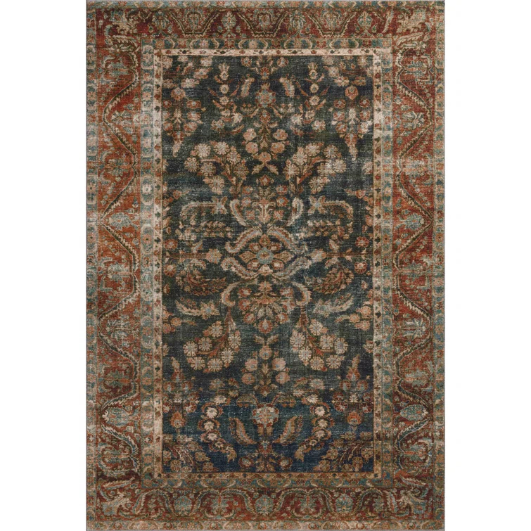 Chris Loves Julia x Loloi Chris Loves Julia x Loloi Jules Ocean / Spice Area Rug