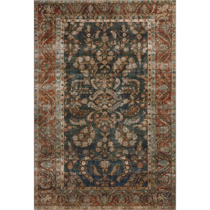 Chris Loves Julia x Loloi Chris Loves Julia x Loloi Jules Ocean / Spice Area Rug