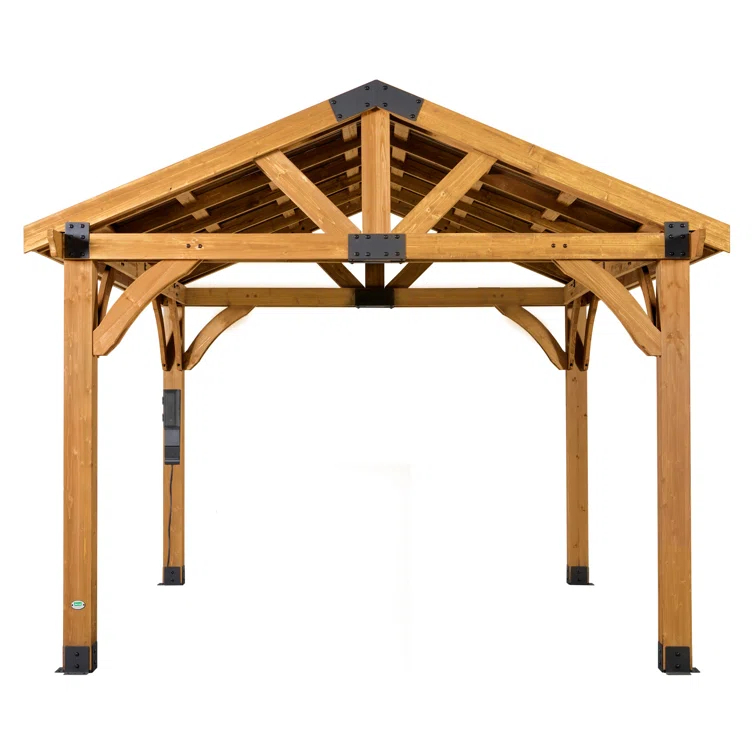 Backyard Discovery Arlington 12 Ft. W x 10 Ft. D Solid Wood Patio Gazebo