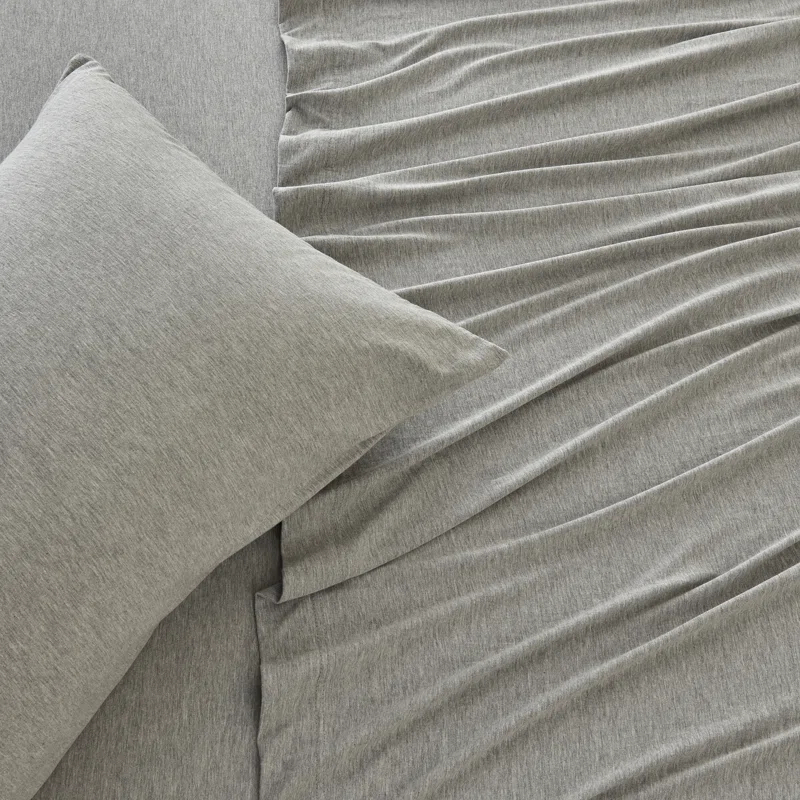 FreshFolds Cotton Blend Jersey Knit Super Soft Sheet Set
