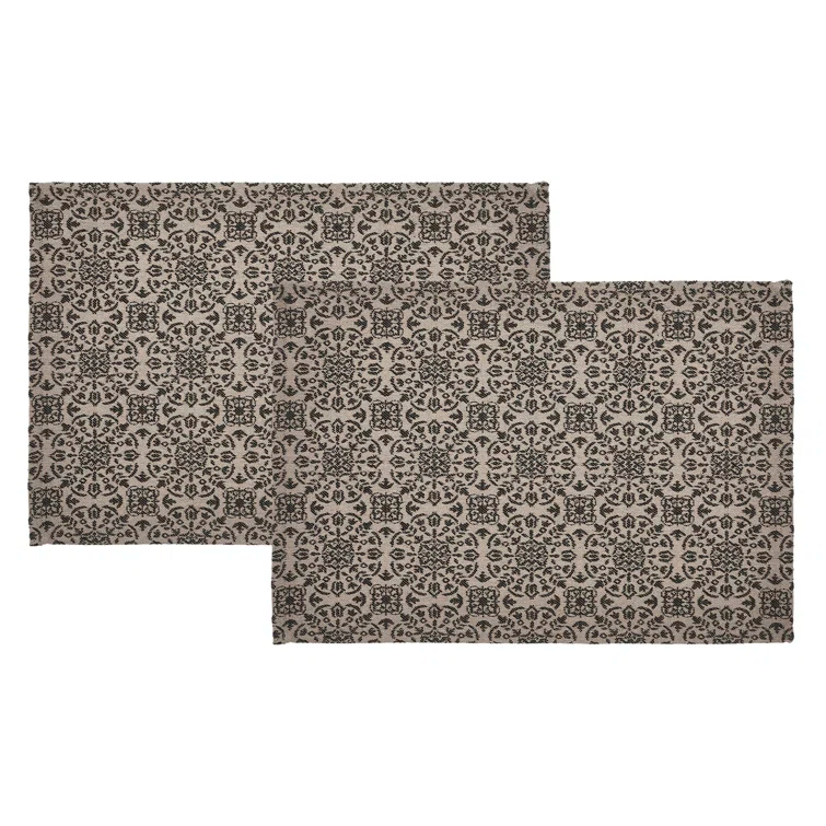 VHC Brands Custom House Geometric Rectangle Placemat (Set of 2)