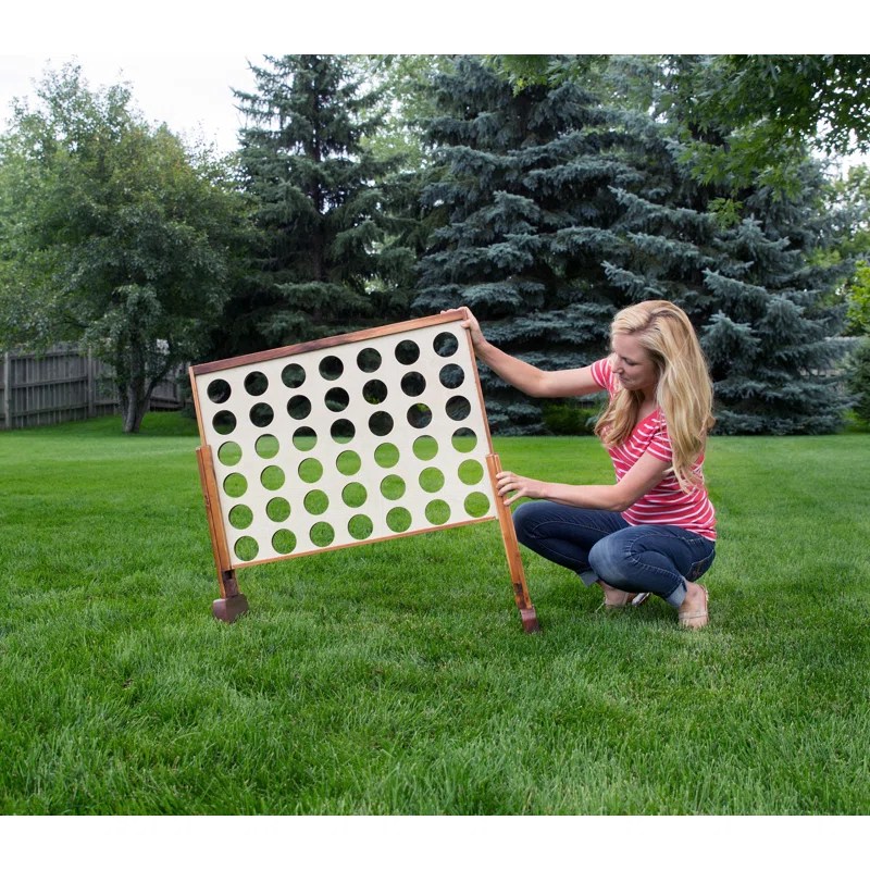 Yard Games Giant Four In A Row Game Set with Carrying Case & Reviews | Wayfair