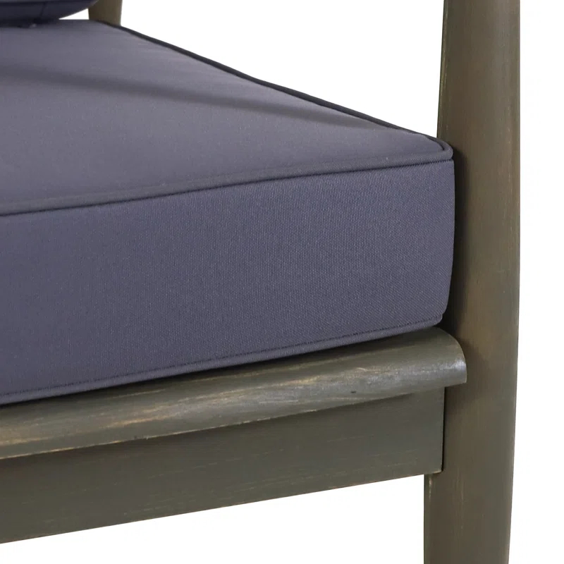 Rosecliff Heights James Outdoor Patio Chair with Cushions (Set of 2)