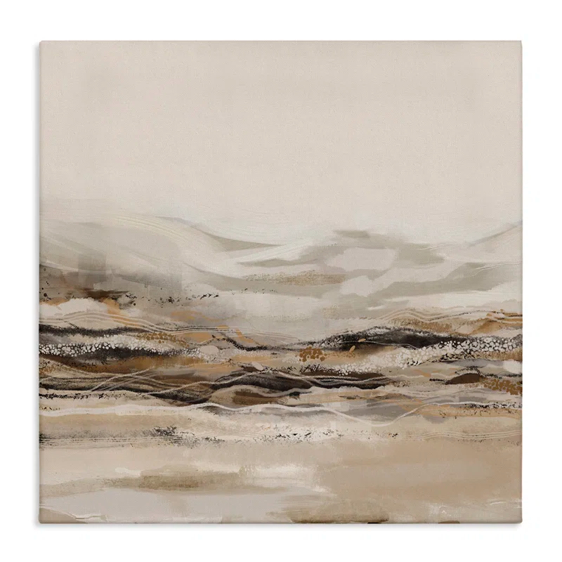 Stupell Industries " Abstract Mountains Landscape " by Ros Ruseva Painting Print