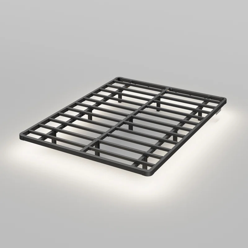 Alwyn Home Floating Bed Frame With Led Lights Metal Platform Bed, No Squeak