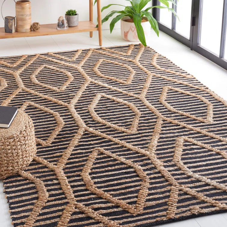 Safavieh Natural Fiber Flat Weave Jute And Cotton Geometric Rug