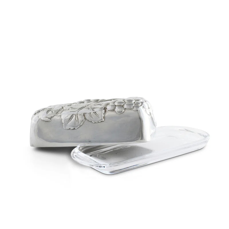 Arthur Court Designs Arthur Court Designs Grape Aluminum Butter Dish