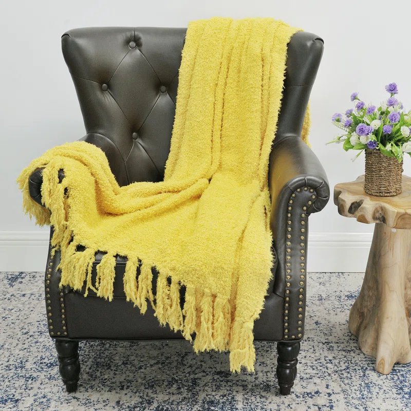 Home Soft Things Fluffy Handmade Throw Blanket