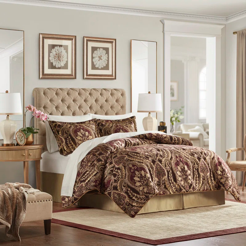 Croscill Croscill Julius 4 Piece Chenille Jacquard Comforter Set