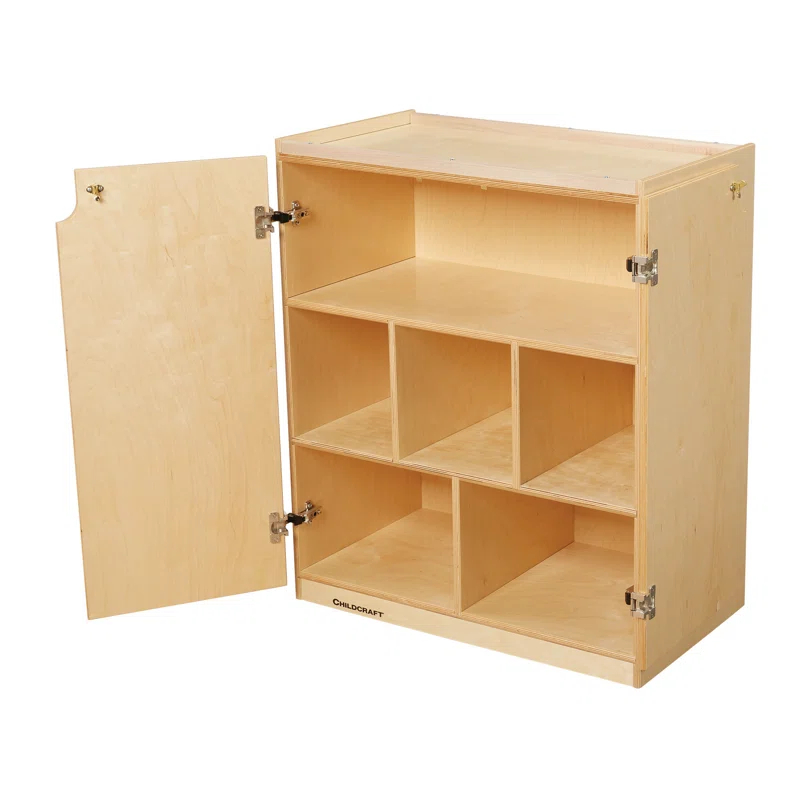 Childcraft 6 Compartment Manufactured Wood Classroom Cabinet