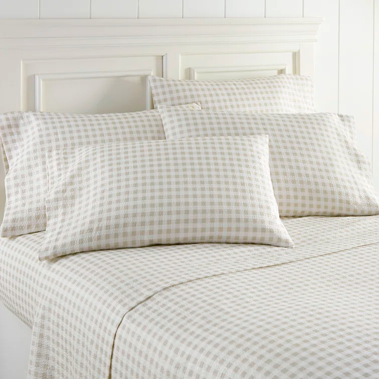 Shavel Home Products Seersucker Sheet Set