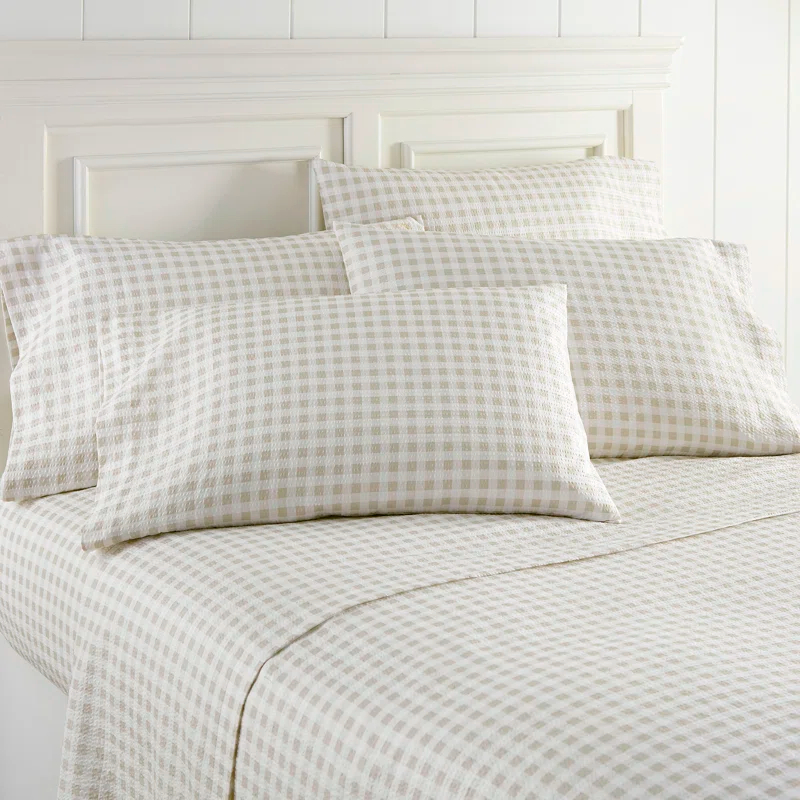 Shavel Home Products Seersucker Sheet Set