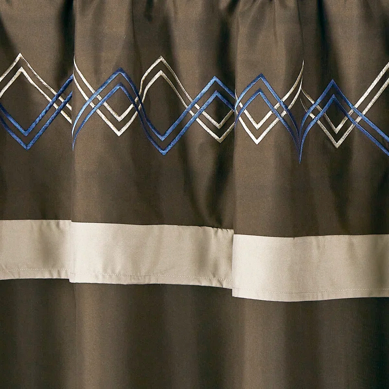 Chezmoi Collection Polyester Room Darkening Curtain Pair