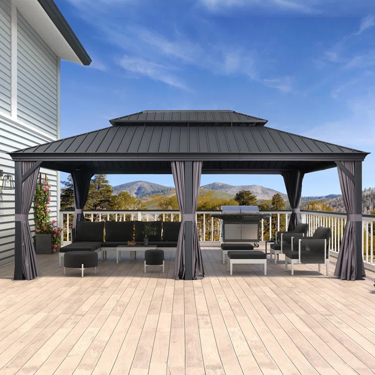 Purple Leaf Aluminum Patio Gazebo