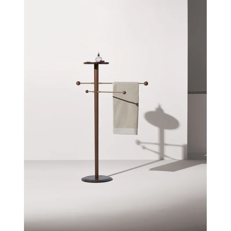 Nomon TOANE Toallero Wood 4 Freestanding Towel Stand