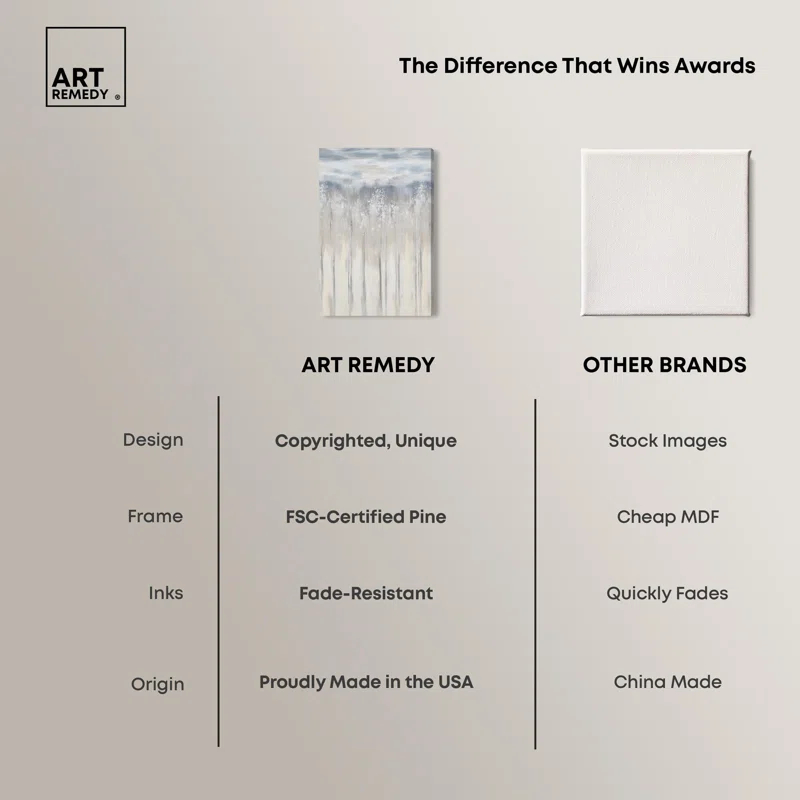 Art Remedy Scratched Sepia Canvas Minimalist Abstract by Art Remedy