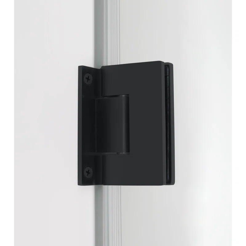Kinkade XL 23.75" - 24.25" W x 80" H Hinged Frameless Shower Door