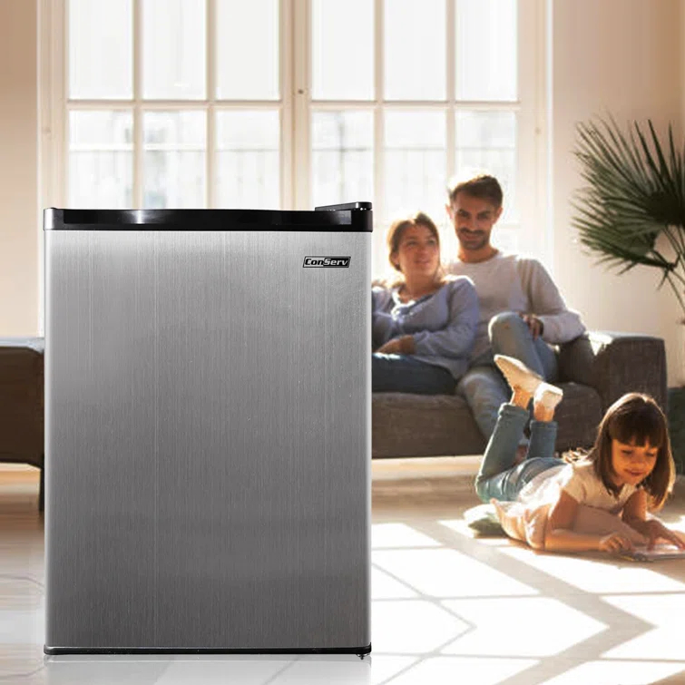 Equator Advanced Appliances Conserv 20in STAINLESS Compact Refrigerator 4.5cF Reversible Door 110V